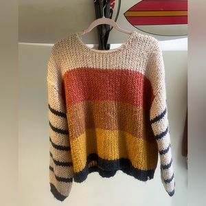 Chunky Billabong Striped Sweater